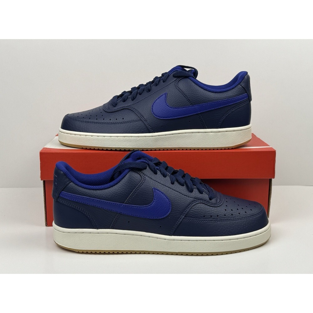Nike Court Vision Lo Sneakers Men's Sz 11.5 Midnight Navy/Deep Royal CD5463-400